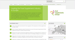 Desktop Screenshot of foodsupplementseurope.org